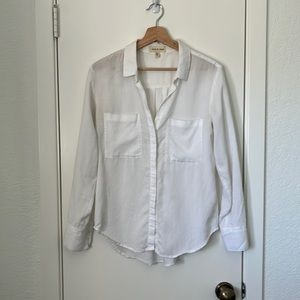 Anthropologie/Cloth & Stone White Button Down
